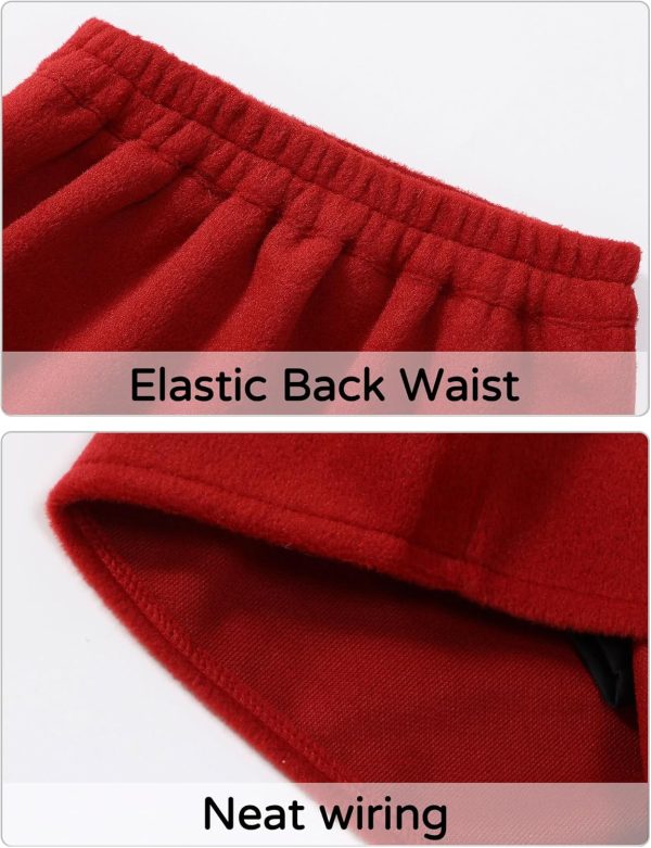 ⁦SEAUR Kids Girls Short Skirt Tweed Mini Skirt Elasticated Waist Plaid School Skorts A-line Elegant Skirt with Lining Shorts for Fall Winter 110-170⁩ - الصورة ⁦2⁩