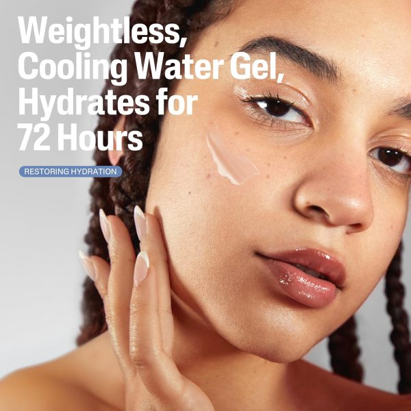 ⁦Cetaphil Deep Hydration Skin Restoring Water Gel with Hyaluronic and Polyglutamic Acid, Face Moisturizer, 72 Hour Hydration, For Dry, Dehydrated Sensitive Skin, Fragrance Free, 1.7 oz, Fragrance Free⁩ - الصورة ⁦6⁩