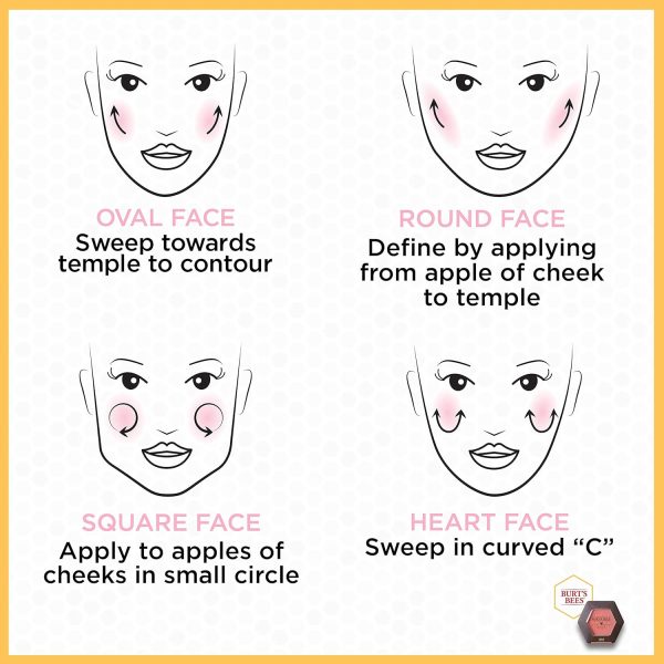 ⁦Burt's Bees 100% Natural Blush with Vitamin E, Velvet Wine - 0.19 Ounce⁩ - الصورة ⁦4⁩