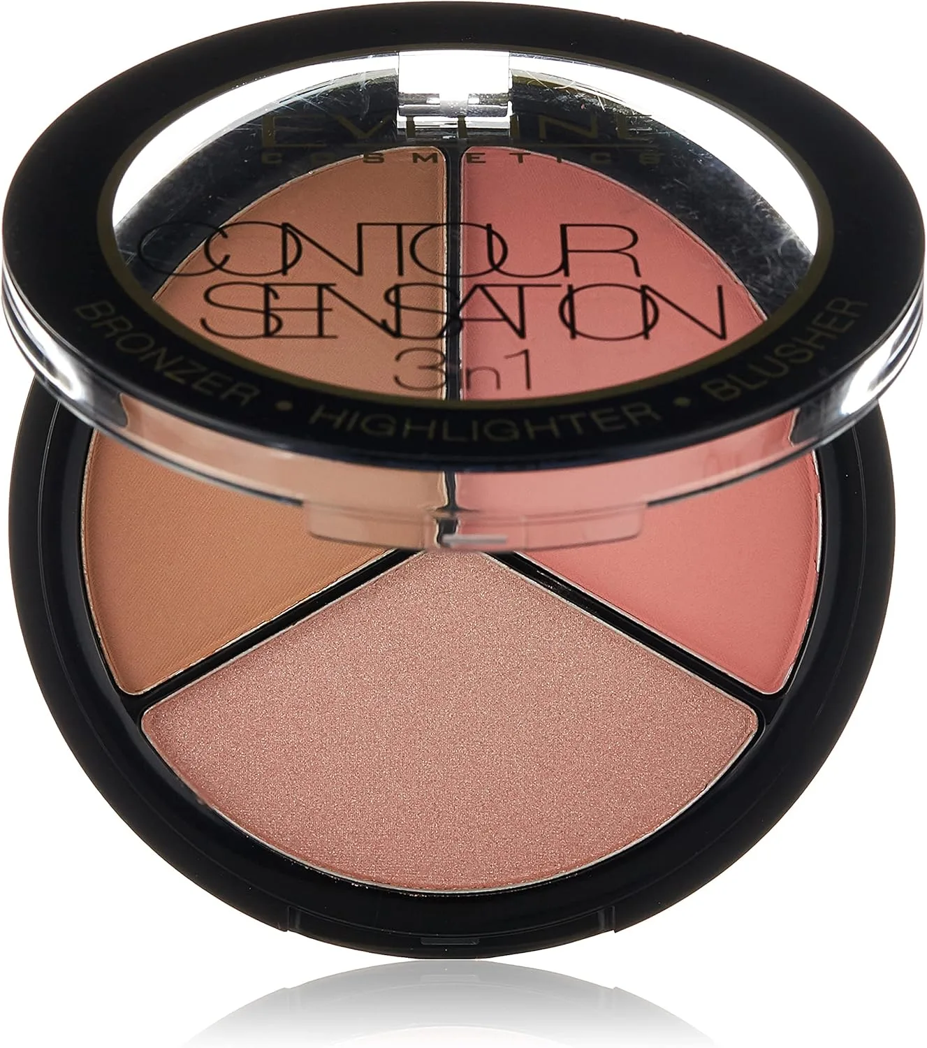 Eveline Cosmetics Contour Sensation 3In1 Set 1 Pink Beige