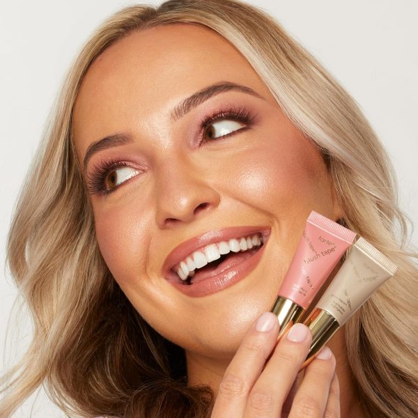 ⁦tarte tarte glowing cheeks blush tape & glow tape duo - pink & pearl glow - travel size⁩ - الصورة ⁦4⁩