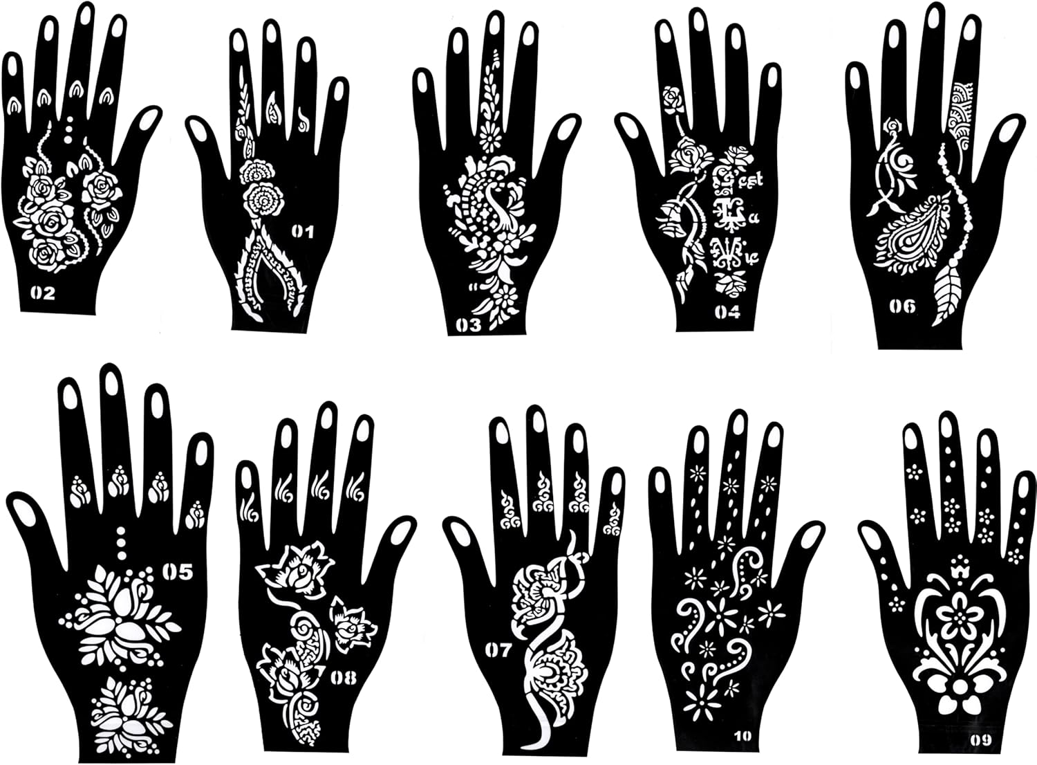 Rangeli 100% Natural Henna Cones with Stencil Kit, Ready to Use Suitable for Temporary Tattoo Weddings and Festivals, Chemical-Free Reddish-Brown Mehandi Cones, Pack of 12 4 Rangeli 100% Natural Henna Cones with Stencil Kit, Ready to Use Suitable for Temporary Tattoo Weddings and Festivals, Chemical-Free Reddish-Brown Mehandi Cones, Pack of 12 - الصورة 4