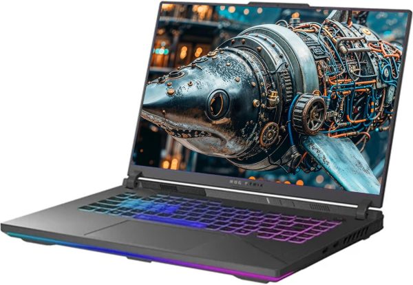 ⁦ASUS ROG Strix G16 Gaming Laptop, AMD Ryzen 9-9955HX, 32 GB DDR5 RAM, 2 TB PCIe SSD, 16" WUXGA (1920x1200) 165Hz Display, Nvidia G-Force RTX 5060, 4-Zone RGB Keyboard, W11 Pro, Eclipse Gray⁩ - الصورة ⁦7⁩