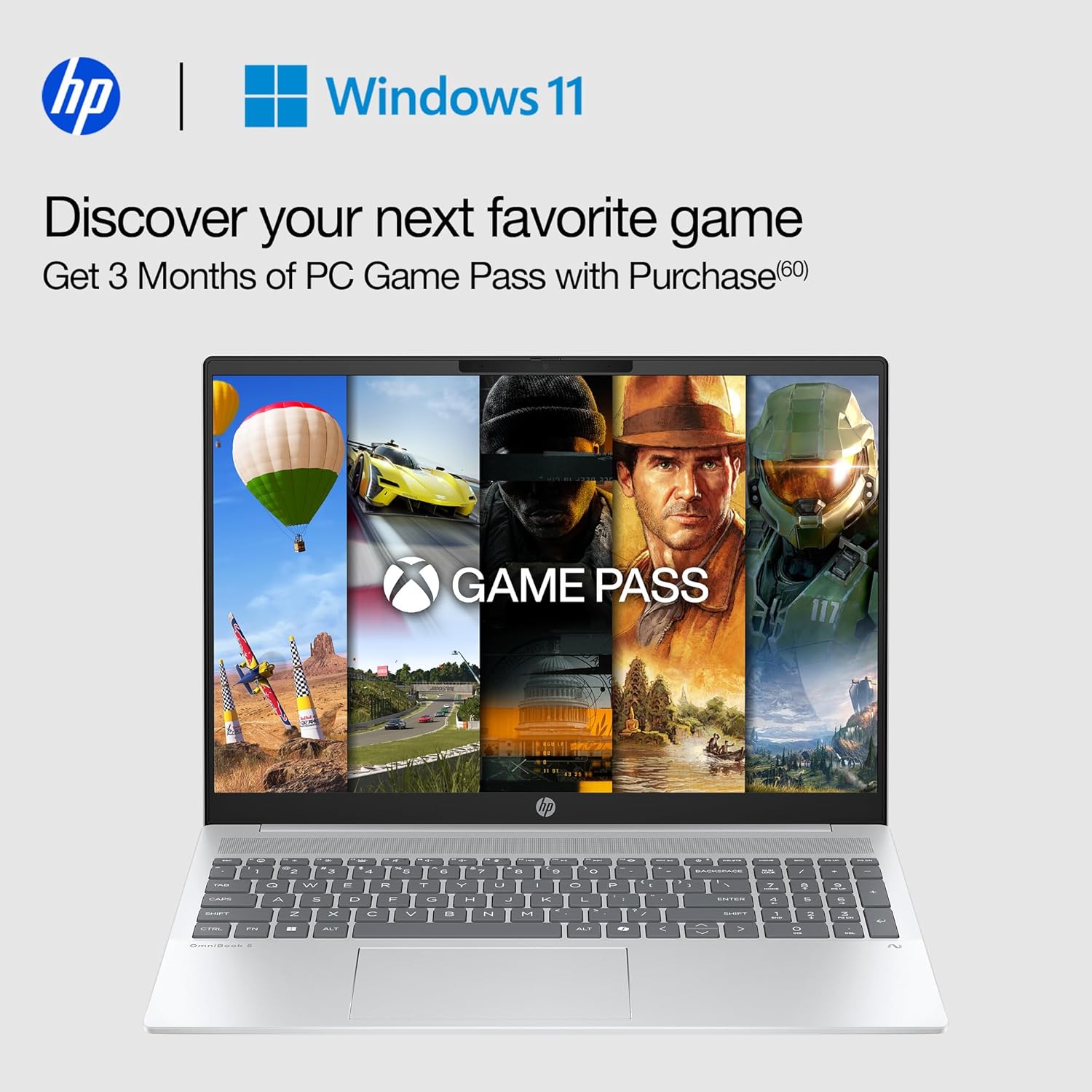 HP Omnibook 5 16" - 2025 AI Touch Laptop - 32GB LPDDR5xRAM- 2TB SSD - AMD Ryzen AI 7 350-2K (1920 x 1200) - Backlit KB - FHD Camera - Win 11 Pro - Charger 7 HP Omnibook 5 16" - 2025 AI Touch Laptop - 32GB LPDDR5xRAM- 2TB SSD - AMD Ryzen AI 7 350-2K (1920 x 1200) - Backlit KB - FHD Camera - Win 11 Pro - Charger - الصورة 7