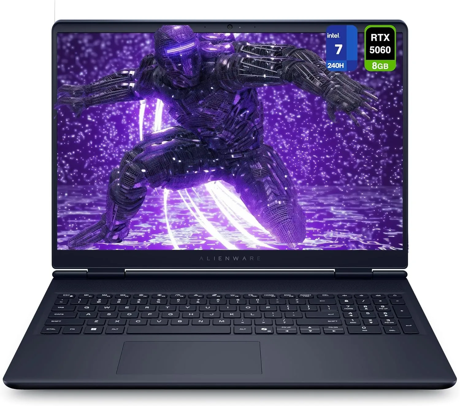 Alienware 16 Aurora Gaming Laptop, Intel 7-240H, 32 GB DDR5 RAM, 1 TB PCIe SSD, 16" WQXGA (2560x1600) 120Hz Display, Nvidia G-Force RTX 5060, Backlit Keyboard, W11 Home, Blue