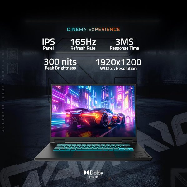 ⁦GIGABYTE - Gaming A16 Gaming Laptop - 165Hz 1920x1200 WUXGA - NVIDIA GeForce RTX 5060 - AMD Ryzen 7 260-1TB SSD with 16GB DDR5 RAM - Windows 11 Home AD Gaming A16 3VHK3US894SH⁩ - الصورة ⁦14⁩
