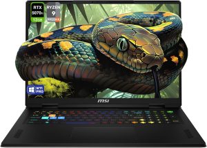 MSI Vector A18 HX Gaming Laptop, AMD Ryzen 9-9955HX, 64 GB DDR5 RAM, 4 TB PCIe SSD, 18" QHD+ (2560x1600) 240Hz Display, Nvidia G-Force RTX 5070Ti, 24 Zone RGB Keyboard, W11 Pro, Cosmo Gray
