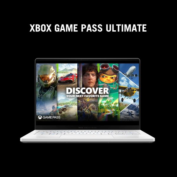 ⁦ASUS ROG Zephyrus G14 (Platinum White) Gaming Laptop | NVIDIA RTX 5050 8GB | AMD Ryzen™ 9 270 | 16GB RAM |1TB SSD |14" 3K OLED 120Hz | Win11 [GA403UH-OLED9161W]⁩ - الصورة ⁦10⁩
