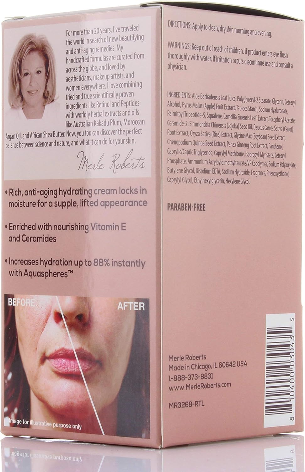 Merle Roberts Day and Night Face Cream with Collagen. Anti-Aging face cream for Wrinkles, Fine Lines, Uneven Skin Tone, and Dry Skin. 1 fl oz (1 Fl Oz (Pack of 1)) 3 Merle Roberts Day and Night Face Cream with Collagen. Anti-Aging face cream for Wrinkles, Fine Lines, Uneven Skin Tone, and Dry Skin. 1 fl oz (1 Fl Oz (Pack of 1)) - الصورة 3