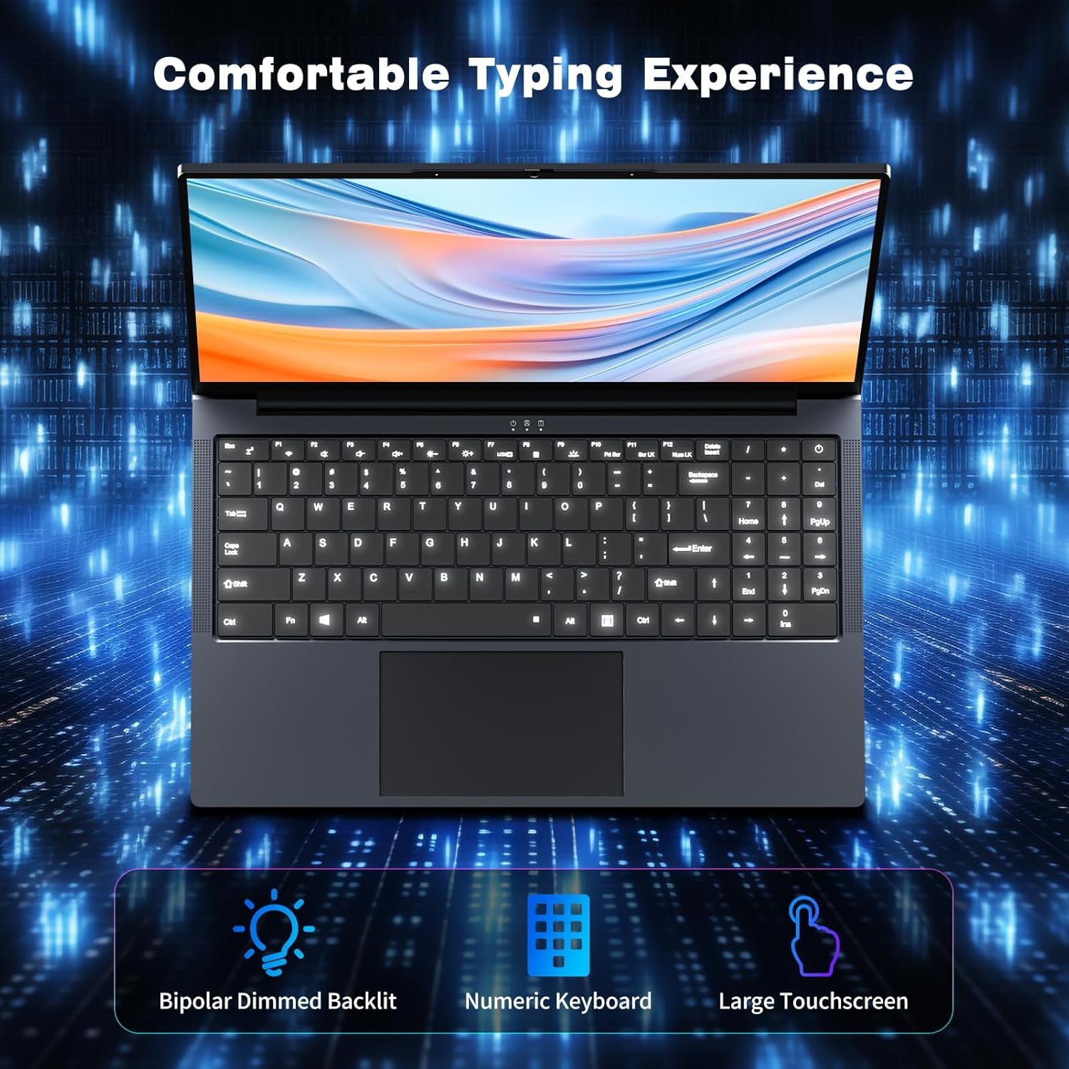 AVENKA Gaming Laptop i5, 16 inch Laptop Up to 3.60 GHz, Business Notebook Computer for 16GB RAM 1TB SSD, Full HD 1920X1200 Display Backlit Keyboard 180 Angle Opening,Business Work laptops,WiFi 5,HDMI 5 AVENKA Gaming Laptop i5, 16 inch Laptop Up to 3.60 GHz, Business Notebook Computer for 16GB RAM 1TB SSD, Full HD 1920X1200 Display Backlit Keyboard 180 Angle Opening,Business Work laptops,WiFi 5,HDMI - الصورة 5