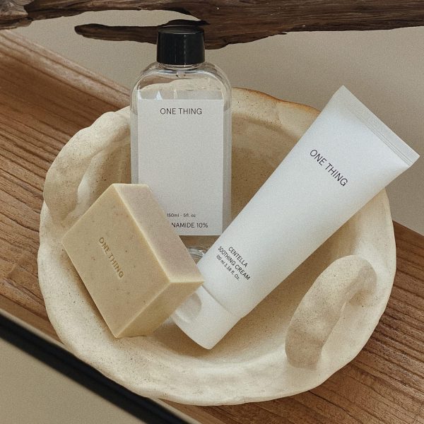 ⁦ONE THING Centella Soothing Cream 3.38 Fl Oz | CICA Beta Glucan Hydrating Calming Facial Vegan Moisturizer for All, Sensitive Skin Types, Barrier Redness Irritation Relief | Korean Skin Care⁩ - الصورة ⁦9⁩