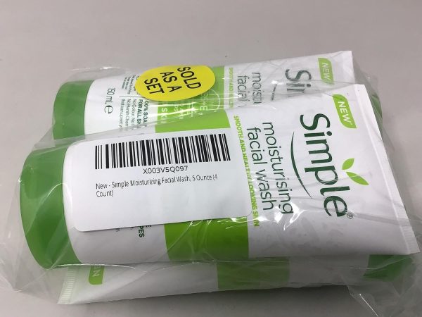 ⁦Simple Moisturizing Facial Wash, 5 Ounce (4 Count)⁩ - الصورة ⁦9⁩