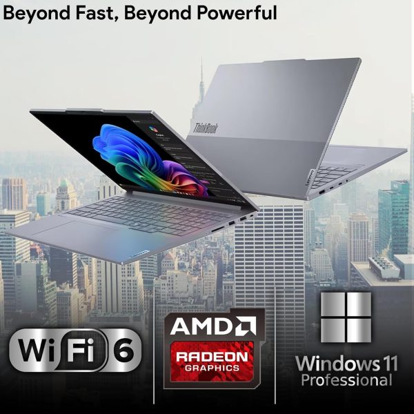⁦Lenovo ThinkBook 16 G7 Business Laptop, 16” FHD+, AMD Ryzen 5 7533HS, 16GB DDR5, 512GB NVMe, WiFi 6 + BT, RJ-45, HDMI, Fingerprint Reader, HD Webcam, Win 11 Pro⁩ - الصورة ⁦4⁩