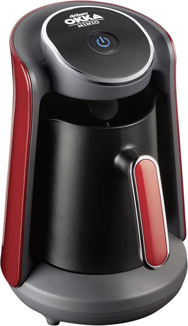 Arzum Okka Minio Turkish Coffee Machine, Black/Red, Ok004-N, min 2 yrs warranty
