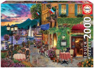 Educa - 2000 piece puzzle for Adults | Italian Fascino. Includes Fix Puzzle tail for hanging Once assembly is finished (18009)