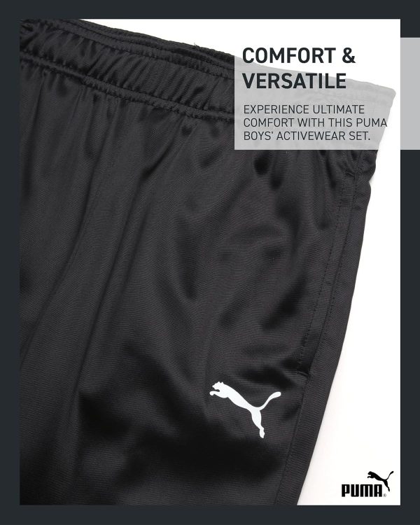 ⁦PUMA Boys B Jogset 2 Tees 3pc Pant Set⁩ - الصورة ⁦5⁩