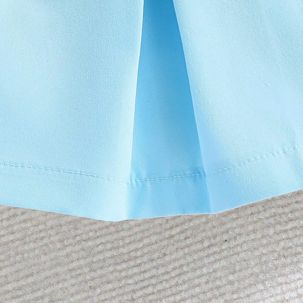 ⁦Guodeunh Toddler Girl Summer Outfits Puff Short Sleeve Ribbed Knit Tops Mini Skirt Set Cute Girl Clothes⁩ - الصورة ⁦7⁩