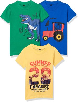 T2F Boy's BYS-TSRT-SLD-01 T-Shirt