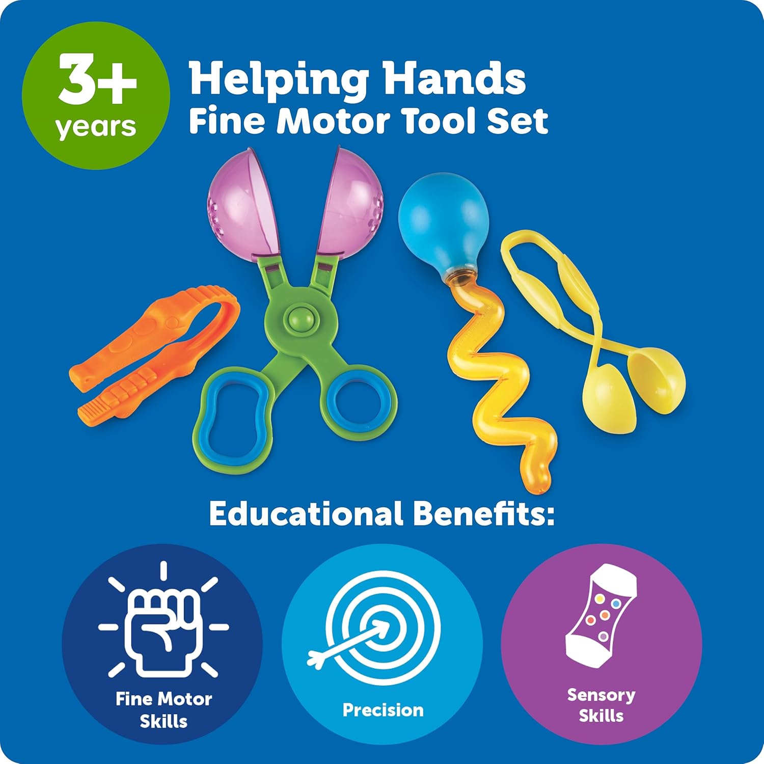 Learning Resources Helping Hands Fine Motor Tool Set Toy and Sensory Games Ages 3+ Multi-color 4 Items 5 Learning Resources Helping Hands Fine Motor Tool Set Toy and Sensory Games Ages 3+ Multi-color 4 Items - الصورة 5