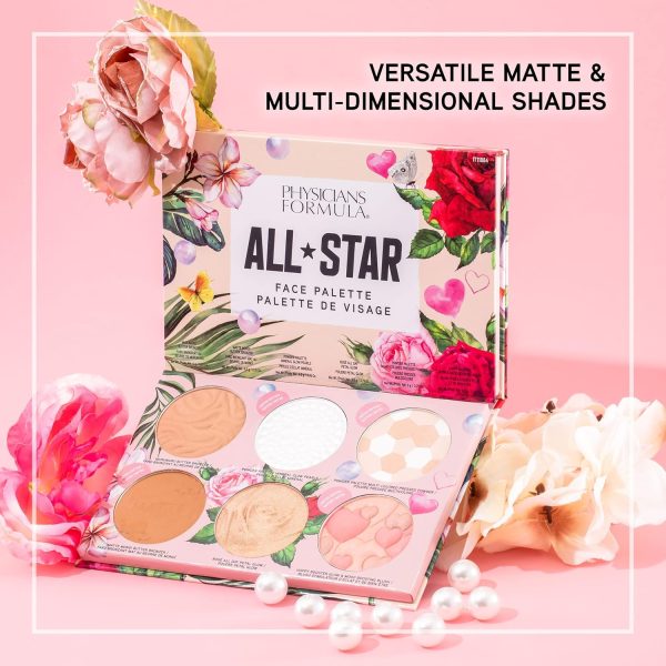 ⁦Physicians Formula All-Star Face Palette, Velvety-Smooth Buildable & Blendable Formulas,Versatile Matte and Multidimensional Shades, Cruelty-Free & Vegan⁩ - الصورة ⁦7⁩
