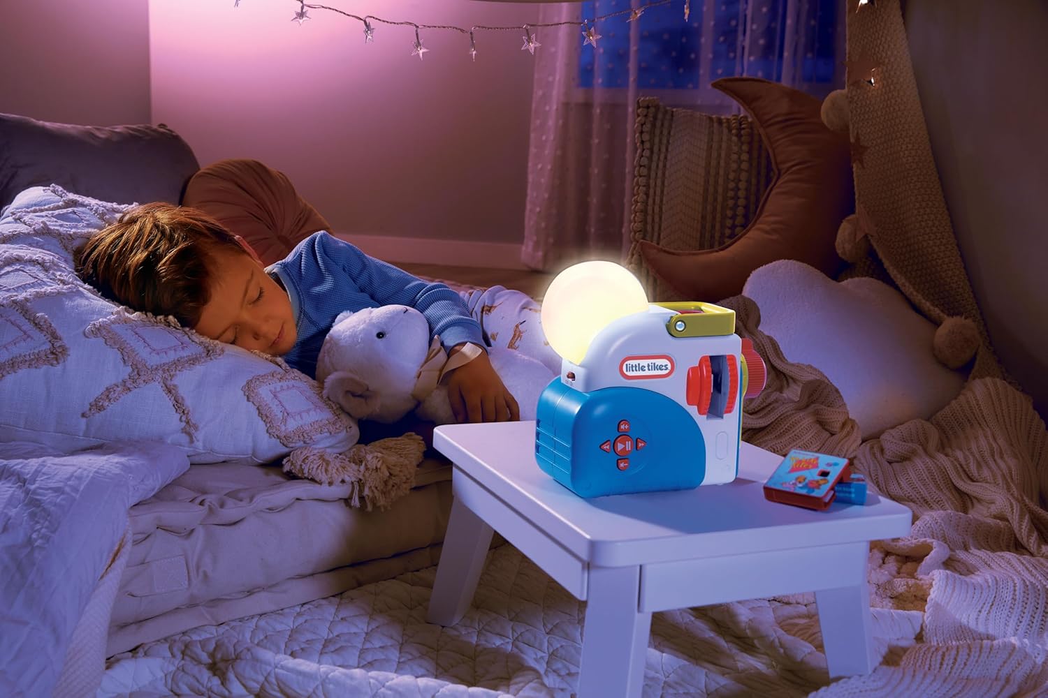 Little Tikes Story Dream Machine with 3 Fairy Tale Books & Nightlight The Ugly Duckling, Princess & the Pea, Emperor’s New Clothes Read-Along Projector with Lights & Sounds 5 Little Tikes Story Dream Machine with 3 Fairy Tale Books & Nightlight The Ugly Duckling, Princess & the Pea, Emperor’s New Clothes Read-Along Projector with Lights & Sounds - الصورة 5