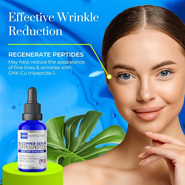 ⁦Copper Peptide GHK-Cu DIY Make Your Own Face and Hair Serum Mix with Any Skincare Product, Skin Perfection 0.5 Fl Oz, 300 Drops⁩ - الصورة ⁦9⁩