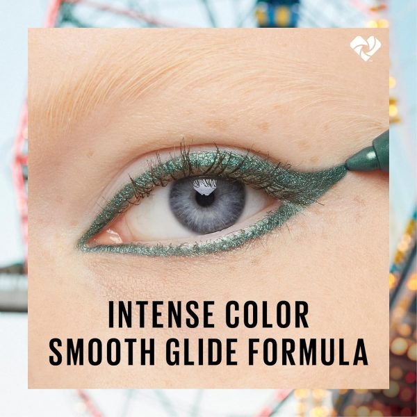 ⁦Maybelline New York Tattoostudio Waterproof, Long Wearing, Eyeliner Pencil Makeup, Striking Navy, 0.04 Ounce⁩ - الصورة ⁦5⁩
