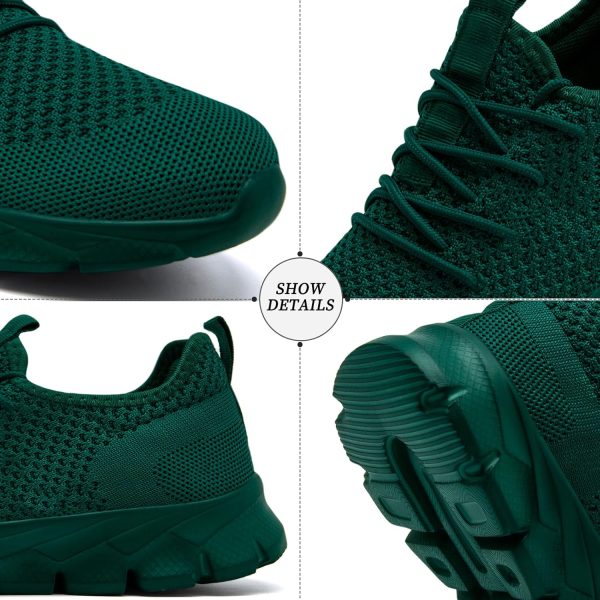 ⁦Linenghs Womens Tennis Shoes Running Sneakers Lightweight Breathable Gym Workout Fashion Sport Mesh Slip On Walking Shoes⁩ - الصورة ⁦2⁩