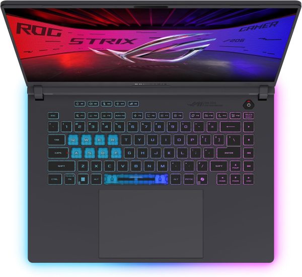 ⁦ASUS ROG Strix G16 (2025) Gaming Laptop, 16” FHD+ 16:10 165Hz/3ms Display, NVIDIA® GeForce RTX™ 5050 Laptop GPU, Intel® Core™ i7 Processor 14650HX, 16GB DDR5, 1TB PCIe Gen 4 SSD, Wi-Fi 7, Win 11 Home⁩ - الصورة ⁦11⁩