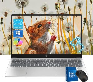 HP 15.6" FHD Touchscreen Laptop | 13th Gen Intel i7-1355U (10-Core, up to 5GHz) | 32GB RAM | 1TB SSD | Iris Xe Graphics | Win 11 Pro | Long Battery | Wi-Fi 6 | W/Mouse