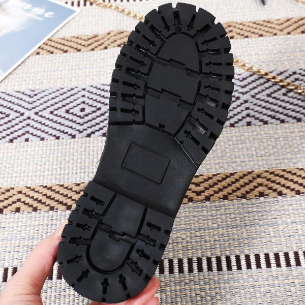 ⁦XMM Mary Jane Shoes Platform Chunky Mary Janes for Women Ladies Comfort Leather Round Toe Non-Slip Dressy Casual Cute Girls School Work Shoes⁩ - الصورة ⁦7⁩