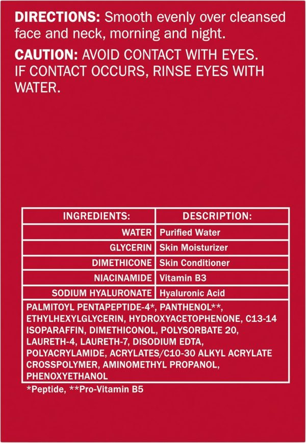 ⁦Olay Hyaluronic Acid Face Moisturizer, Instant Hydration for Women, Fragrance-Free - Dry Skin Solution, Glowing, Smoothing, Plumping, Renewing - Niacinamide, Amino Peptides 1.7 Oz⁩ - الصورة ⁦14⁩