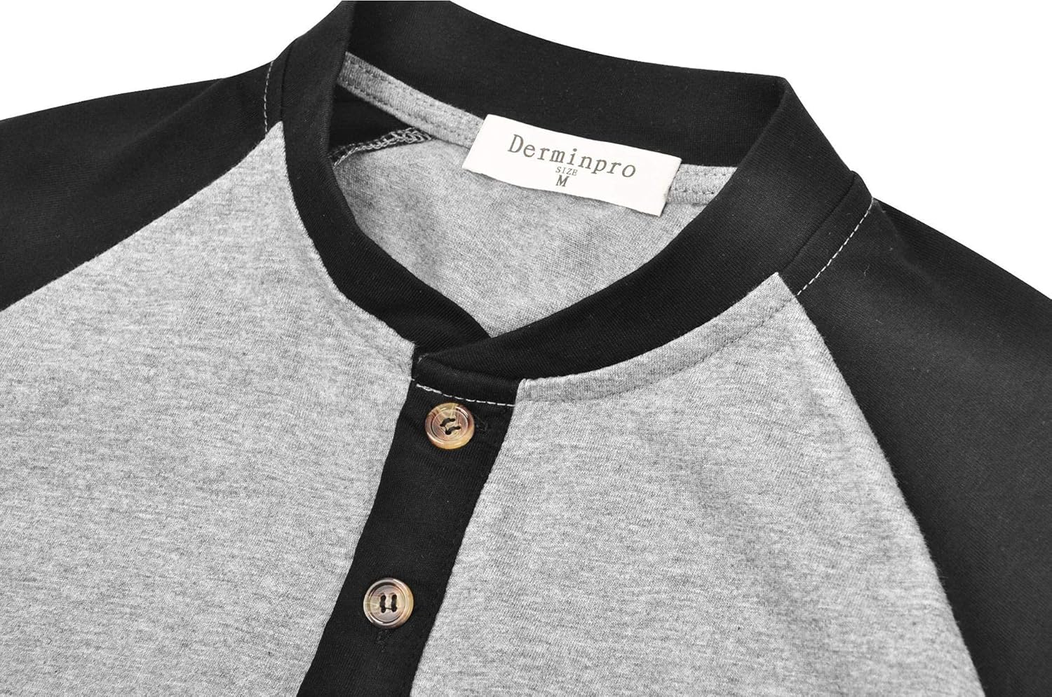 Derminpro Men's Henley Cotton Casual Short/Long Sleeve Lightweight Button T-Shirts 5 Derminpro Men's Henley Cotton Casual Short/Long Sleeve Lightweight Button T-Shirts - الصورة 5