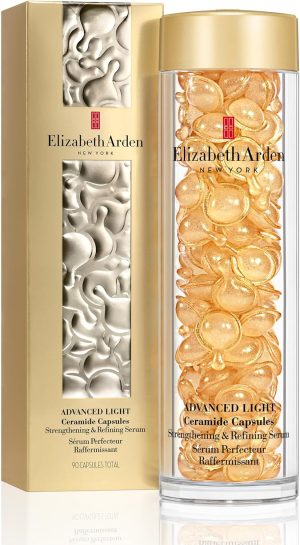 Elizabeth Arden Advanced Light Ceramide Capsules Strengthening & Refining Serum (90 pcs) Anti-Ageing Skincare to Nourish & Restore Skin, for Day & Night