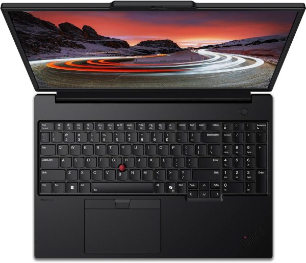 ⁦Lenovo ThinkPad P16s Gen 3, AI Ready Workstation, Intel Ultra 9 185H, 16" FHD (1920 x 1200), IPS, Anti-Glare, 64 GB DDR5 RAM, 2 TB SSD, 5MP RGB+IR Camera, WWAN 4G SIM Card/eSIM, Win 11 Pro - Black⁩ - الصورة ⁦4⁩