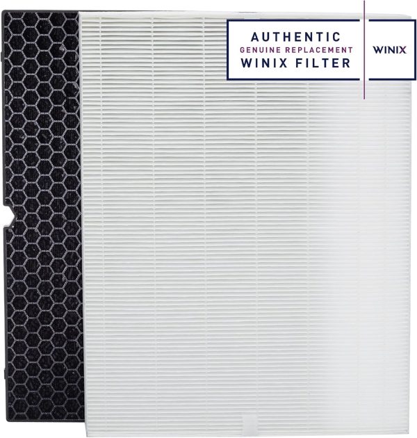 Winix Genuine 116130 Replacement Filter H for 5500-2 Air Purifier, White