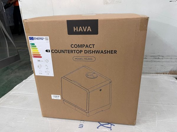 ⁦HAVA 2025 NEW Upgraded Table Top Dishwasher with Water Softener and Enhanced Energy Efficiency, Portable Dishwasher with 8 Wash Programs, Child Lock & Delayed Start Function, No Installation Needed⁩ - الصورة ⁦8⁩