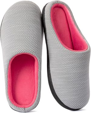 RockDove Women's Birdseye Knit Two-Tone Memory Foam Slipper