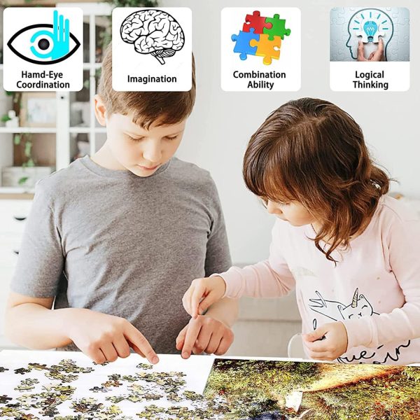 ⁦X spring Puzzles for Adults, 1000 Pieces Cozy Retreat Puzzles Kids DIY Toys for Creative Gift Home Decor, Difficult Challenge Jigsaw Puzzle for Kids and Adults⁩ - الصورة ⁦4⁩
