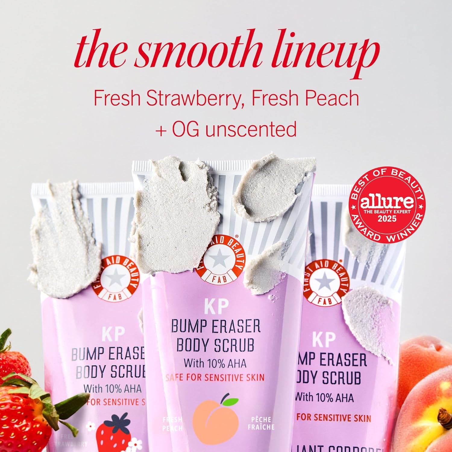 First Aid Beauty KP Bump Eraser Body Scrub Exfoliant for Keratosis Pilaris with 10% AHA – 8 oz + Bonus 1 oz Travel Size Tube 8 First Aid Beauty KP Bump Eraser Body Scrub Exfoliant for Keratosis Pilaris with 10% AHA – 8 oz + Bonus 1 oz Travel Size Tube - الصورة 8