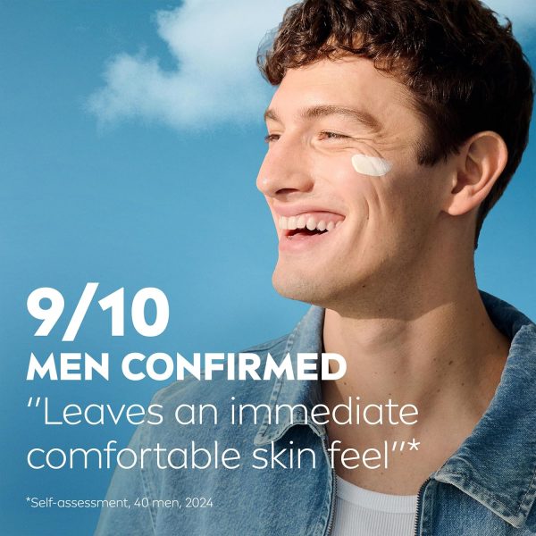 ⁦NIVEA MEN Sensitive Daily Protect Moisturiser SPF 30 (50ml), Moisturising Men's Face Cream Suitable For Sensitive Skin, Lightweight Face Moisturiser with UV Protection, Non-Greasy Formula⁩ - الصورة ⁦8⁩