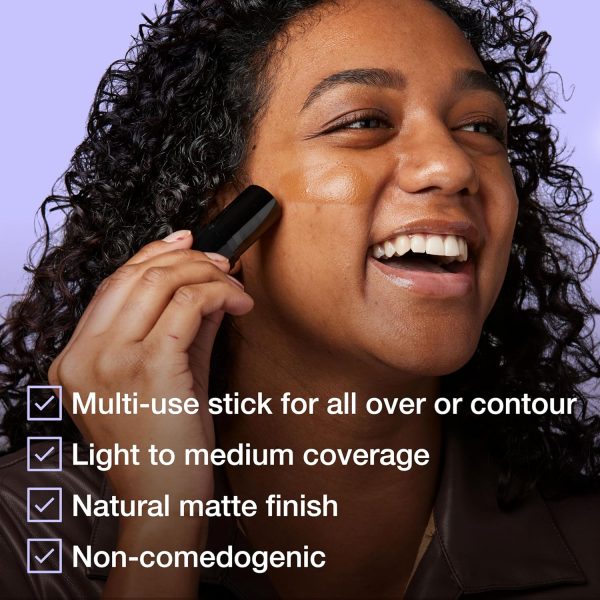 ⁦Maybelline Fit Me Shine-Free + Balance Foundation Stick, Multi-Use Face Makeup and Contour Stick For Natural, Matte Coverage, Coconut, 1 Count⁩ - الصورة ⁦3⁩