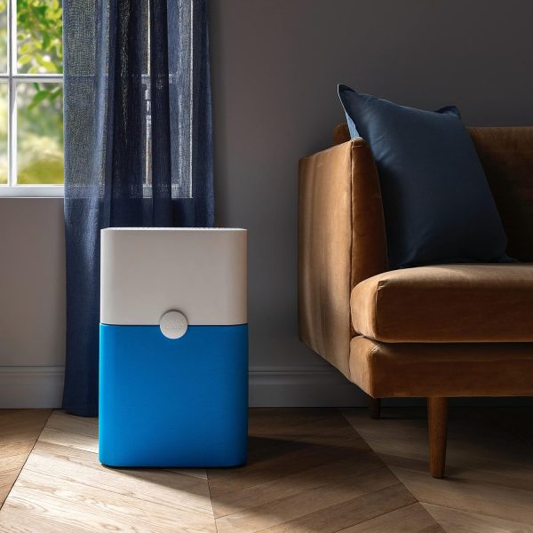 ⁦BLUEAIR Blue Pure 211+ Light Blue Pre-Filter, Washable Fabric Traps Pollen, Pet Hair & Dust, Diva Blue⁩ - الصورة ⁦6⁩