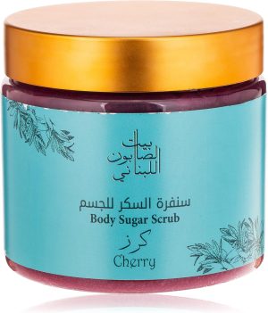 Bayt Al Saboun Al Loubnani Body Sugar Scrub Cherry 500 G, Pack Of 1