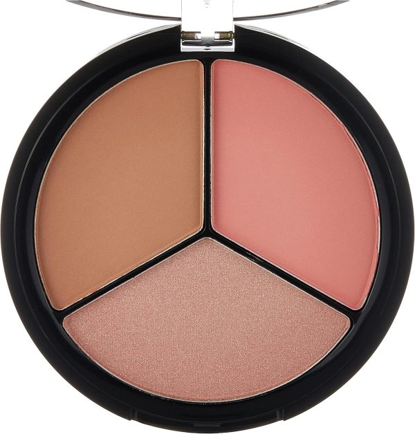 ⁦Eveline Cosmetics Contour Sensation 3In1 Set 1 Pink Beige⁩ - الصورة ⁦3⁩