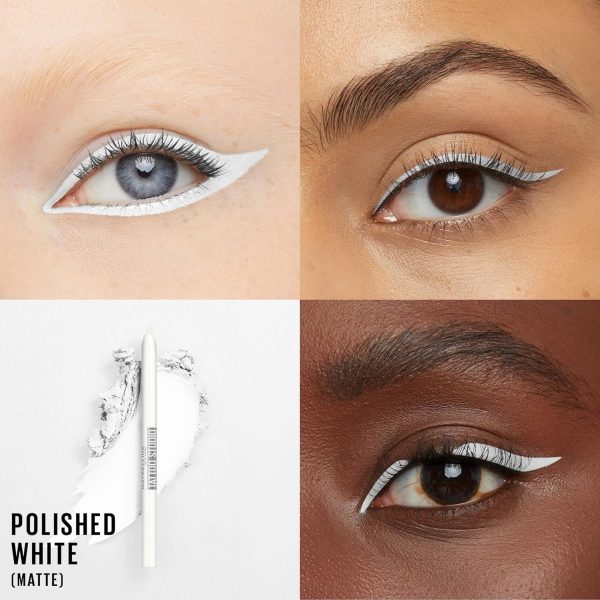 ⁦Maybelline New York Tattoostudio Waterproof, Long Wearing, Eyeliner Pencil Makeup, Striking Navy, 0.04 Ounce⁩ - الصورة ⁦2⁩