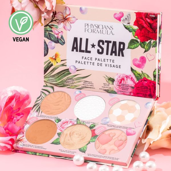 ⁦Physicians Formula All-Star Face Palette, Velvety-Smooth Buildable & Blendable Formulas,Versatile Matte and Multidimensional Shades, Cruelty-Free & Vegan⁩ - الصورة ⁦3⁩