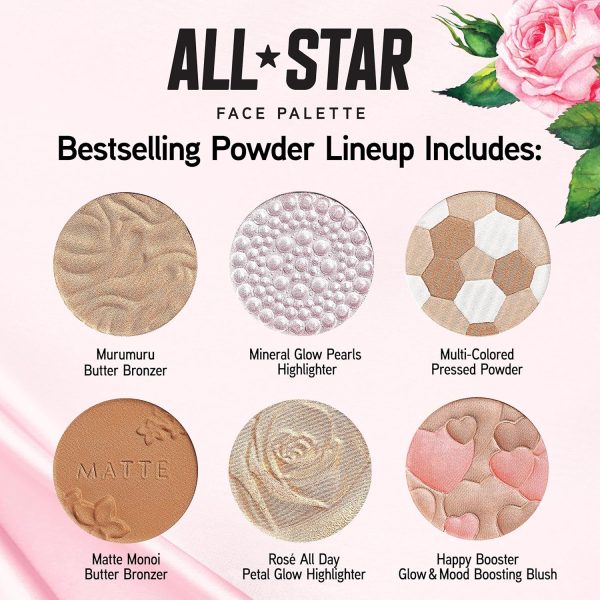 ⁦Physicians Formula All-Star Face Palette, Velvety-Smooth Buildable & Blendable Formulas,Versatile Matte and Multidimensional Shades, Cruelty-Free & Vegan⁩ - الصورة ⁦2⁩