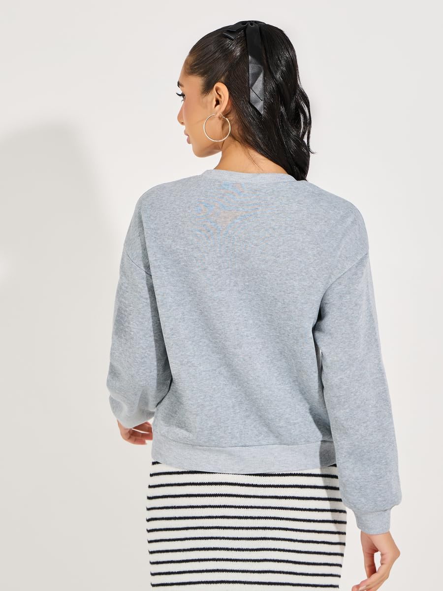 Styli Women New Jersey Print Round Neck T-Shirt 4 Styli Women New Jersey Print Round Neck T-Shirt - الصورة 4