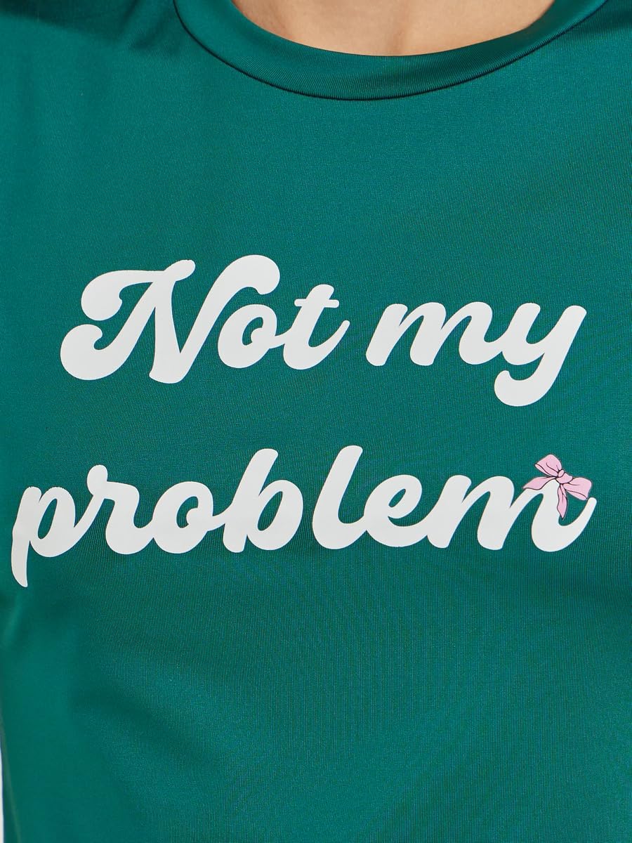 Styli Women's Slogan Print Round Neck Short Sleeve T-Shirt 5 Styli Women's Slogan Print Round Neck Short Sleeve T-Shirt - الصورة 5